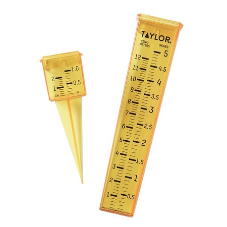 TAYLOR Square Rain Gauge Ground 1.2 in. W X 7.8 in. L 2715
